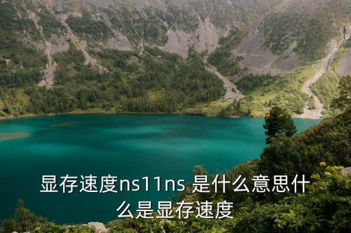 顯存速度ns11ns 是什么意思什么是顯存速度