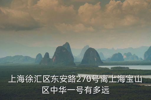上海徐匯區(qū)東安路270號(hào)離上海寶山區(qū)中華一號(hào)有多遠(yuǎn)