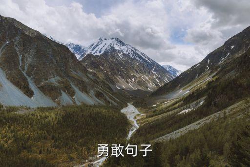 勇敢的句子，以勇敢寫句子
