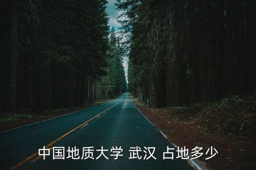地大武漢，中國地質大學 武漢 占地多少