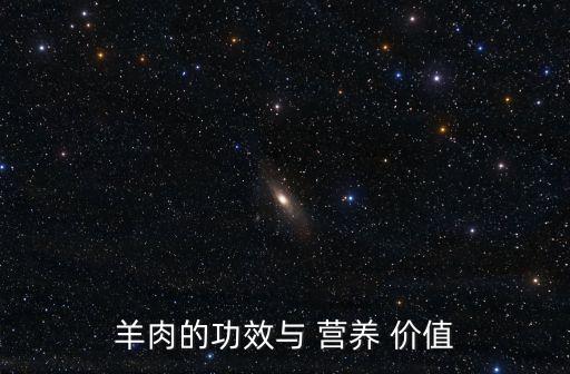 羊肉的功效與 營養(yǎng) 價(jià)值