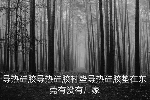 導熱硅膠導熱硅膠襯墊導熱硅膠墊在東莞有沒有廠家