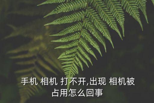 手機相機打不開,手機充電不足或關機重啟三步驟:先檢查再嘗試