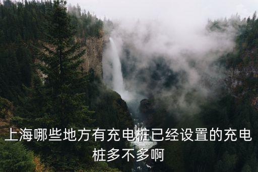 上海哪些地方有充電樁已經設置的充電樁多不多啊