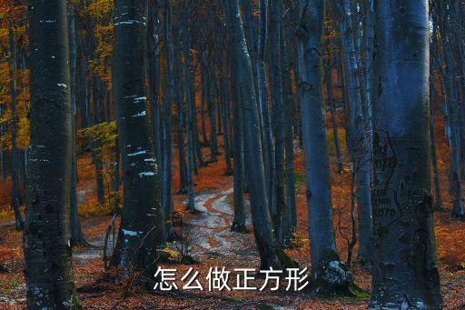 正方形怎么做，怎么做正方形