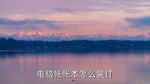 賬本裝訂，電腦帳帳本怎么裝訂