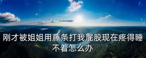 姐姐打屁股，夜不歸宿屁股被姐姐打腫了只能趴著現(xiàn)在姐姐不理我了怎么辦