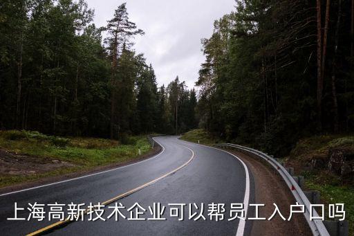上海市高科技人才落戶，上海高新技術企業可以幫員工入戶口嗎