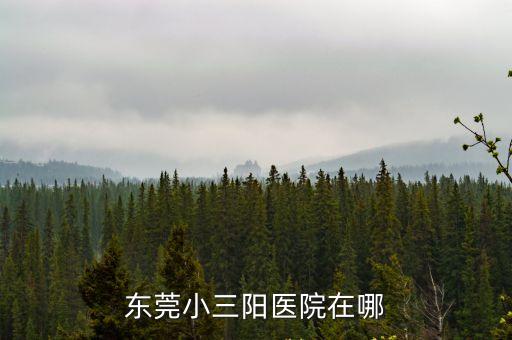 東莞哪里治小三陽(yáng)溫暖，東莞小三陽(yáng)醫(yī)院在哪