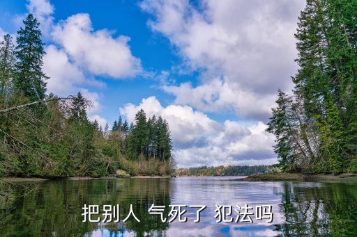 氣死人犯法嗎,氣死人不是殺人但不代表不承擔法律責任