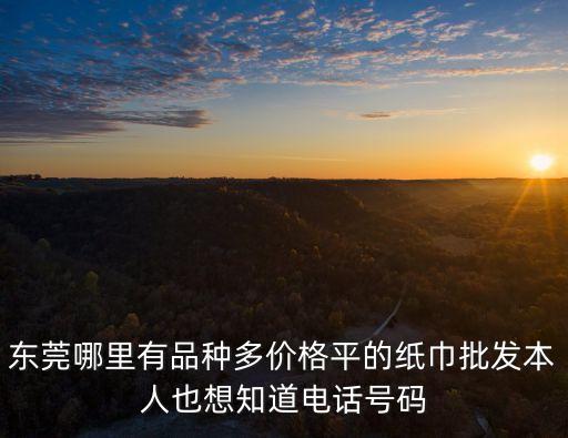 東莞程門(mén)紙巾怎么拿貨，東莞的紙巾批發(fā)商到哪里進(jìn)貨