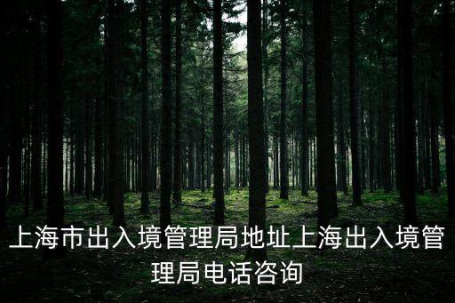 上海市出入境管理局地址上海出入境管理局電話咨詢