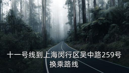 上海市吳中路259號交通，地鐵幾號線到上海吳中路259號
