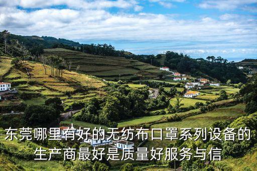 東莞老廠口罩機，東莞哪里有有實力服務好的口罩機廠商呢有大神介紹么