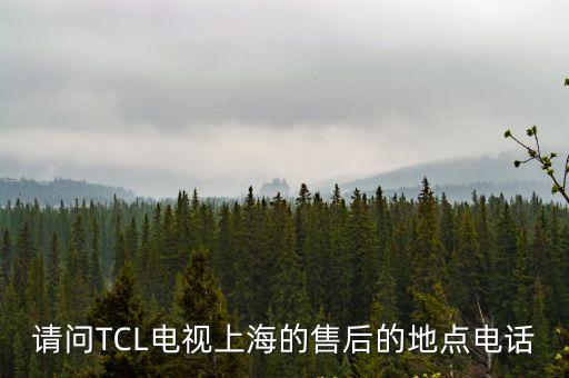 上海市tcl維修中心，TCL電話機上海市區維修部的地址是什么