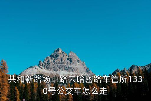 共和新路場中路去哈密路車管所1330號公交車怎么走