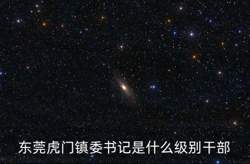 東莞虎門鎮委書記是什么級別干部