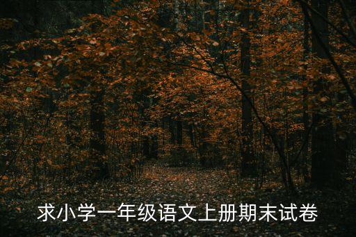 一年級語文試卷，一年級語文試卷