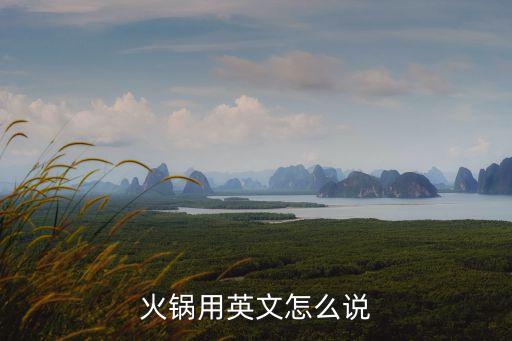 火鍋用英文怎么說