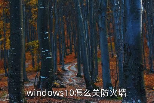 windows10怎么關(guān)防火墻