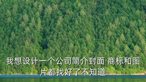 我想設計一個公司簡介封面 商標和圖片都找好了不知道