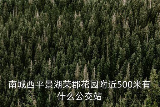 南城西平景湖榮郡花園附近500米有什么公交站