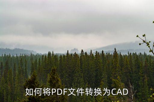 如何將PDF文件轉換為CAD
