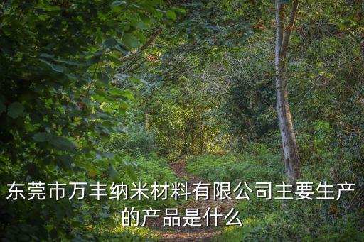 東莞9h鍍晶劑，東莞市萬豐納米材料有限公司主要生產的產品是什么