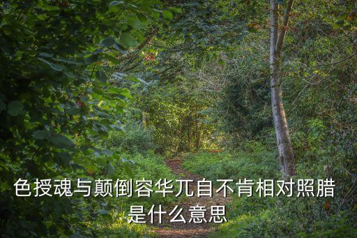 色授魂與顛倒容華兀自不肯相對(duì)照臘 是什么意思