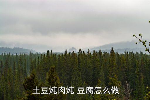 土豆燉豆腐,第二集:土豆和豆腐的制作方法