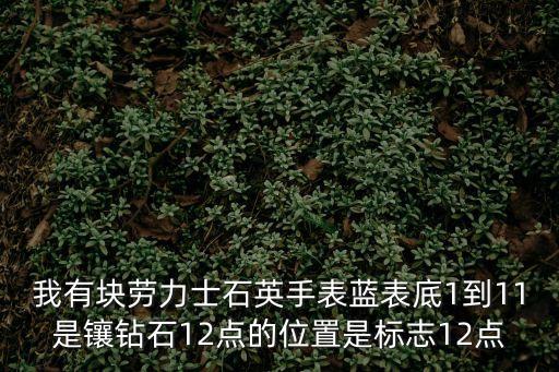我有塊勞力士石英手表藍表底1到11是鑲鉆石12點的位置是標志12點