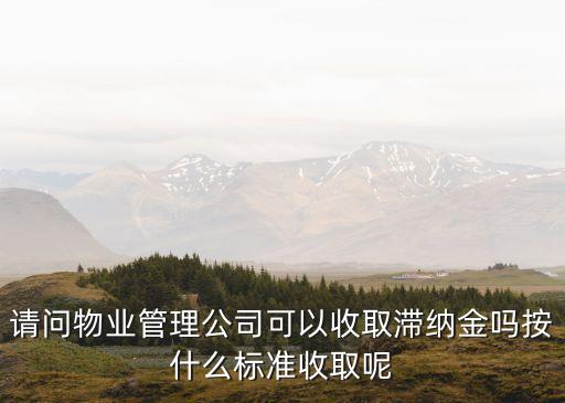 上海市物業(yè)費(fèi)滯納金標(biāo)準(zhǔn)，請(qǐng)問(wèn)物業(yè)管理公司可以收取滯納金嗎按什么標(biāo)準(zhǔn)收取呢