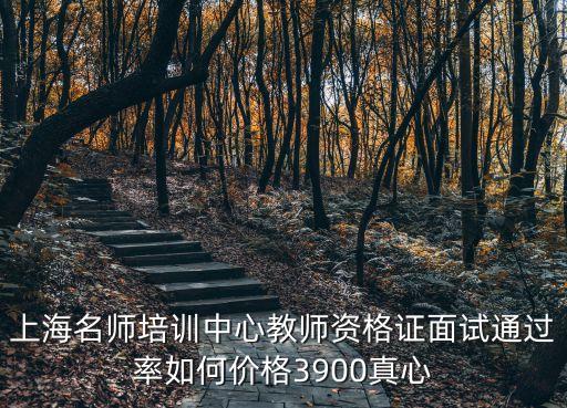 上海名師培訓中心教師資格證面試通過率如何價格3900真心