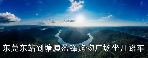 東莞東站到塘廈盈鋒購物廣場坐幾路車