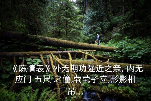 內(nèi)無(wú)應(yīng)門(mén)五尺之僮,男孩與女傭之間的距離