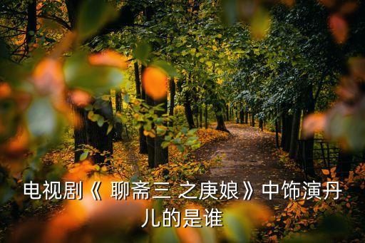 聊齋3之庚娘,【聊齋》第二集:上帝感動了放了耿娘和相公