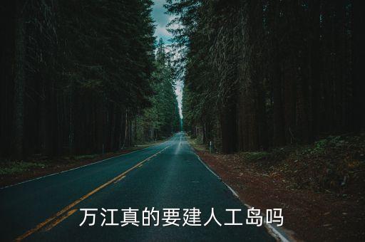 萬江真的要建人工島嗎