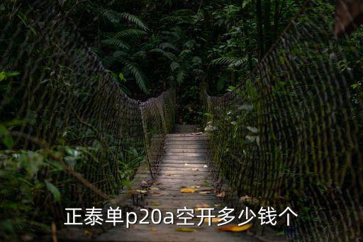 正泰單p20a空開多少錢個