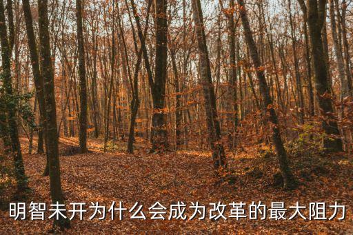 明智未開為什么會成為改革的最大阻力