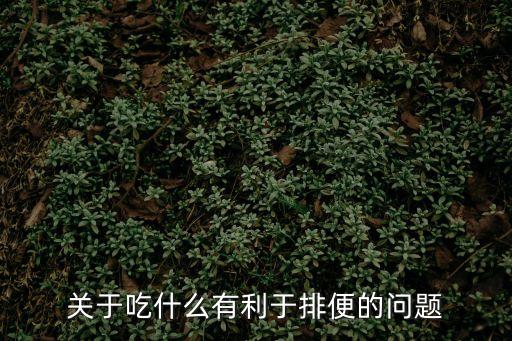 吃什么利于排便，關于吃什么有利于排便的問題