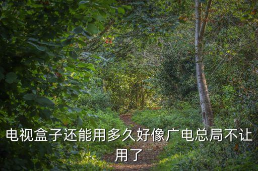 電視盒子還能用多久好像廣電總局不讓用了