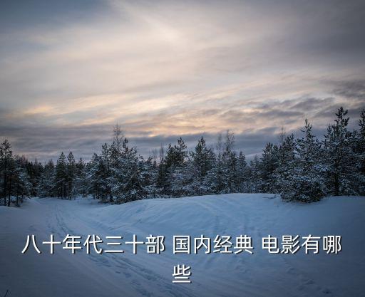 八十年代三十部 國內經典 電影有哪些