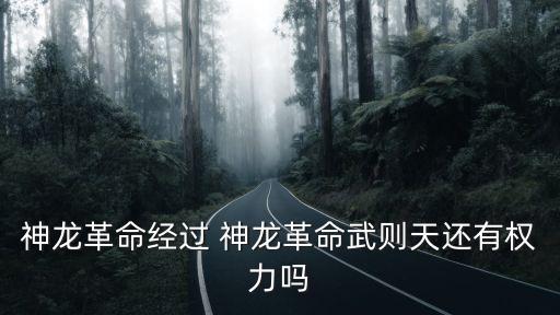 神龍革命經過 神龍革命武則天還有權力嗎