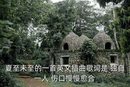 夏至未至的一首英文插曲歌詞是 獨自一人 傷口慢慢愈合