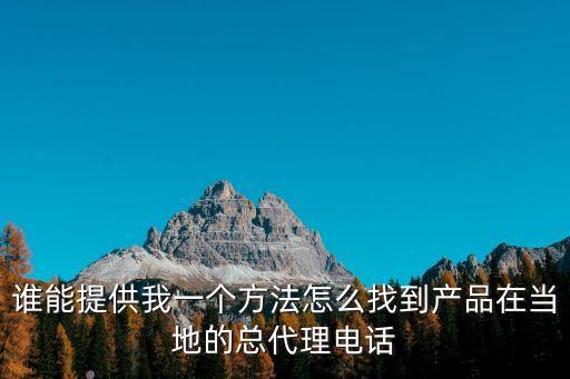 誰(shuí)能提供我一個(gè)方法怎么找到產(chǎn)品在當(dāng)?shù)氐目偞黼娫? class=