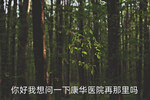 東莞康華醫院是在南城，你好我想問一下康華醫院再那里嗎