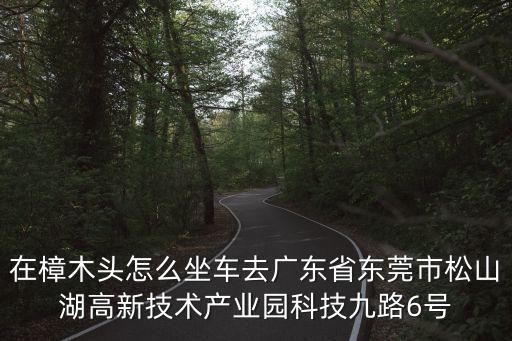 東莞中科泓碩環保，在樟木頭怎么坐車去廣東省東莞市松山湖高新技術產業園科技九路6號