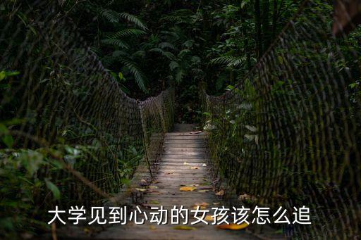 大學見到心動的女孩該怎么追