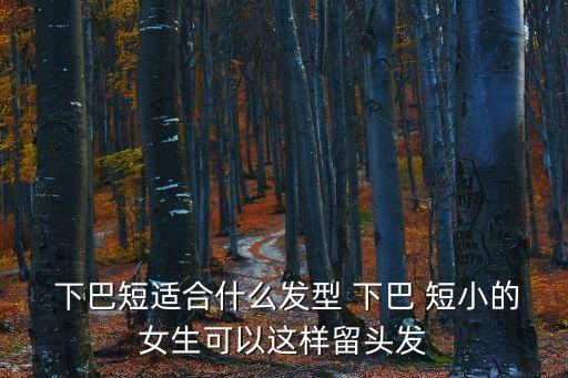下巴短小,短下巴剪短發(fā):蓬松發(fā)或弧形發(fā)型可修飾