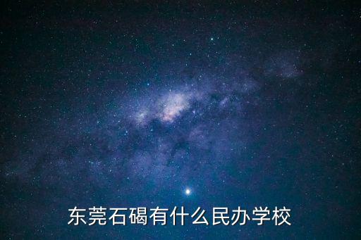 東莞石碣有什么民辦學校